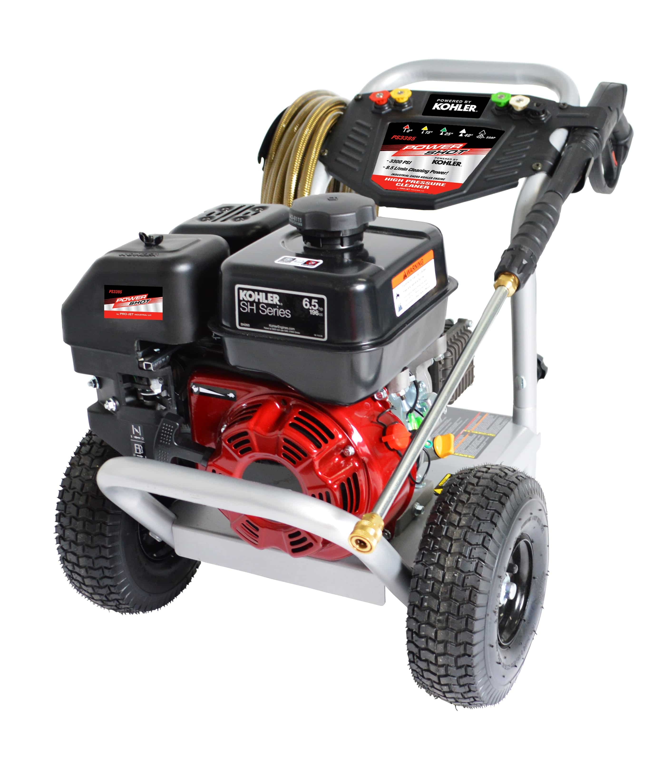 Powershot P3395, Petrol Kohler Pressure Washer, 3300psi